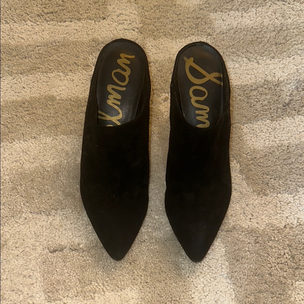 Sam Edelman Women's Black suede Mules size ten